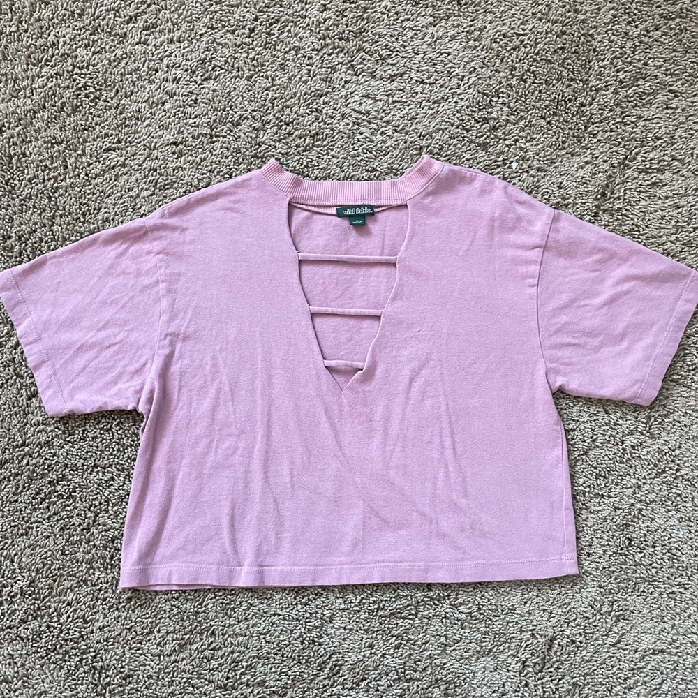 WILD FABLE Pink Triangle Cut Top **NEED GONE**